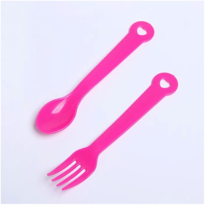 Картинка Набор детской посуды «Милашка», 4 предмета: тарелка, бутылочка, ложка, вилка, от 5 мес. (№3275228) от магазина Мир детей Товары для Новорожденных