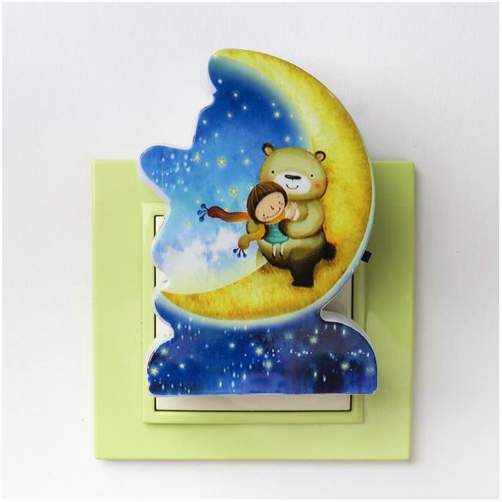 Картинка Ночник пластик"Веселые Зверята" 3 диода 220В МИКС 9х6х6,2 см RISALUX (№3483326) от магазина Мир детей Товары для Новорожденных