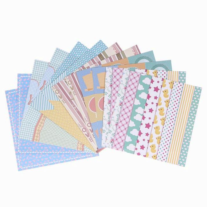 Картинка Набор цветной бумаги "Наш малыш" 12 листов 295 х 295 мм, плотность бумаги 150 гр/м2. (№4354877) от магазина Мир детей Товары для Новорожденных