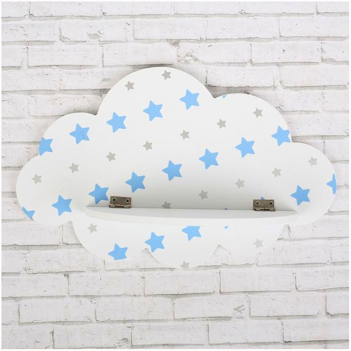 Картинка Полка детская "Звездочки", 27 х 17 см (№3869234) от магазина Мир детей Товары для Новорожденных