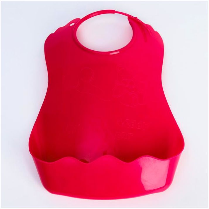 Нагрудник с карманом, пластиковый, цвет бордовый артикул анонс 2382821