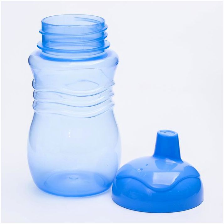 № 4729896 Поильник с твёрдым носиком, 250 мл., цвет голубой/зеленый