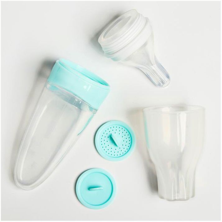 Картинка Ниблер силиконовый, с силиконовой сеточкой, цвет бирюзовый (№4482629) от магазина Мир детей Товары для Новорожденных