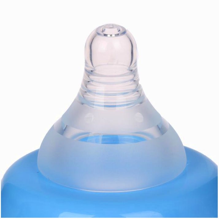 Картинка Бутылочка для кормления с ручками, 150 мл, от 3 мес., цвет голубой (№2793148) от магазина Мир детей Товары для Новорожденных