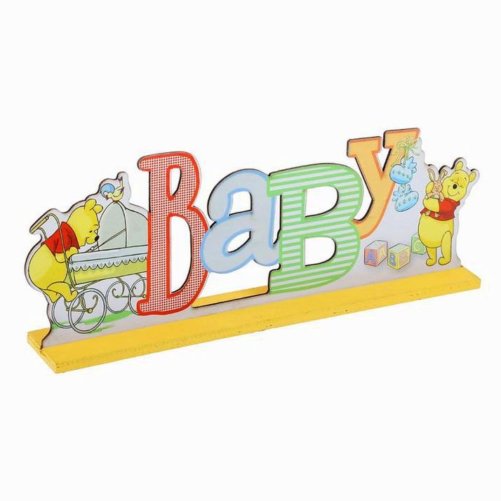 Буквы интерьерные на деревянной подставке 