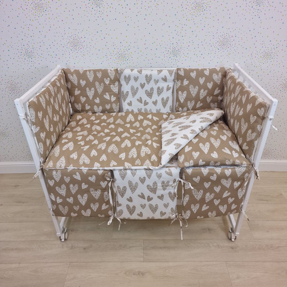 КПБ 13 пр (борт + пододеяльник + одеяло + наволочка + подушка + простынь (бязь) 6кв+2пр артикул анонс 1146-0-1бб_06