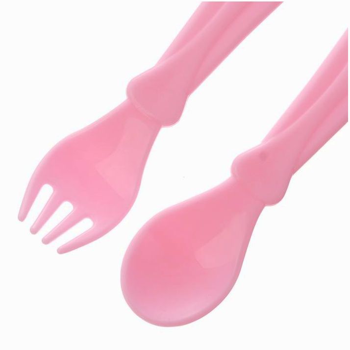Картинка Столовые приборы «Принцесса», 2 предмета: ложка и вилка, от 5 мес., цвет розовый (№2618969) от магазина Мир детей Товары для Новорожденных