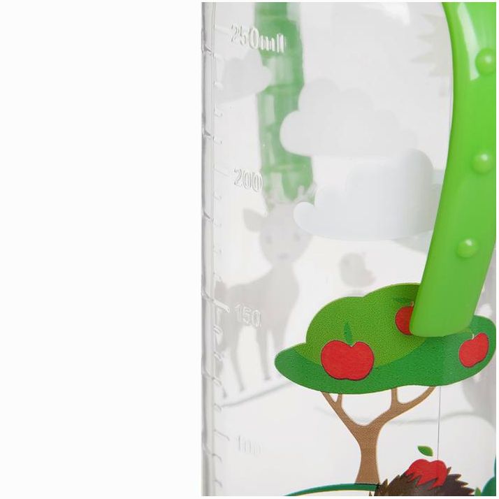 Картинка Бутылочка «Лесная сказка», классическое горло, с ручками, 250 мл., от 0 мес., цвет зелёный (№2969827) от магазина Мир детей Товары для Новорожденных