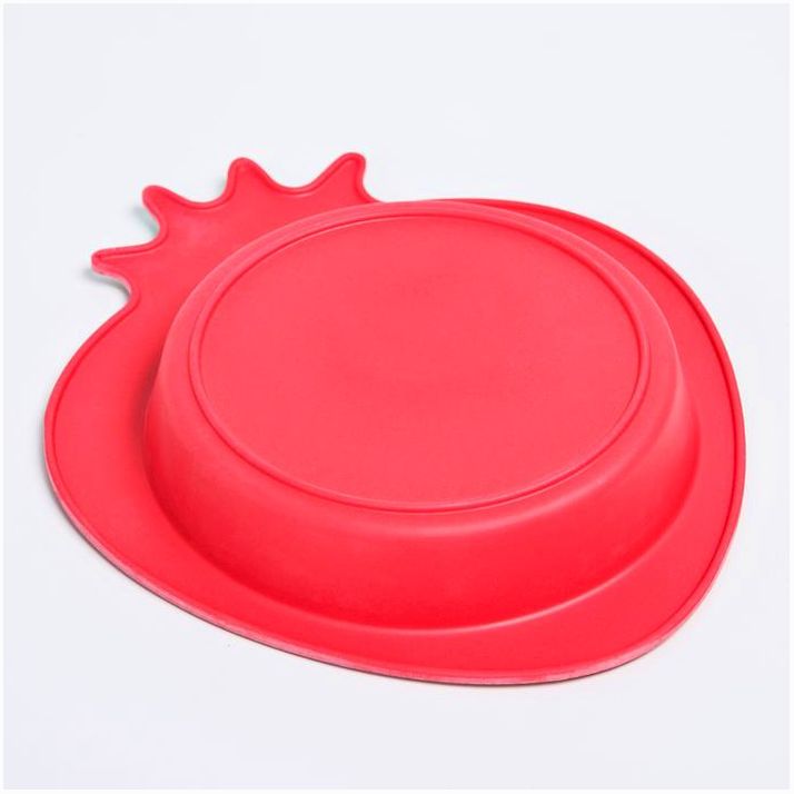 Картинка Миска «Клубничка» из бамбука (№4645243) от магазина Мир детей Товары для Новорожденных