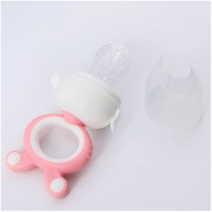 № 4780628 Ниблер с силиконовой сеточкой, вращ.поршень, цвет розовый