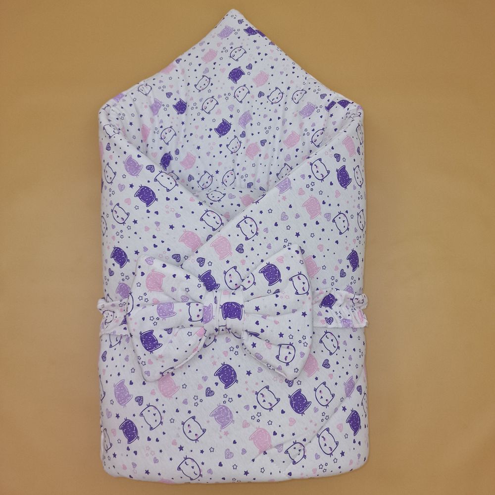 Комплект на выписку 2 пр: одеяло+бант (кулирка) артикул анонс 1893к-0-1_м_06