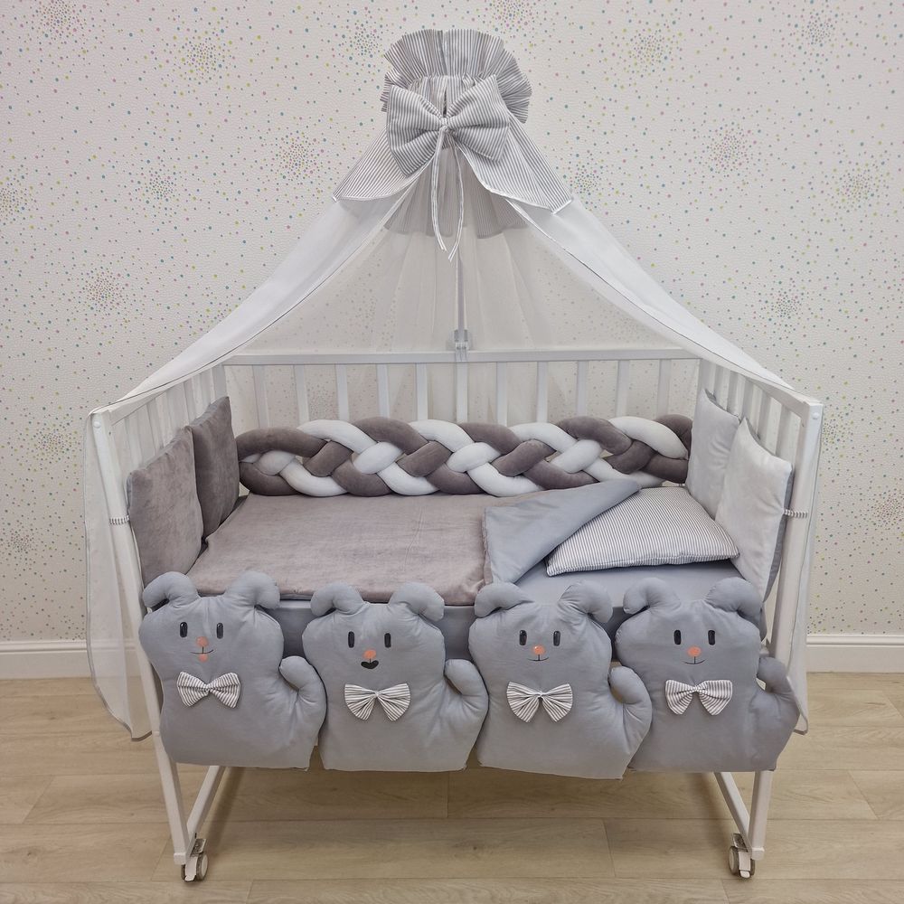 КПБ 17 пр (балдахин + борт + пододеяльник + одеяло + наволочка + подушка + простынь (плюш/бязь) артикул анонс 1179-0-1_03