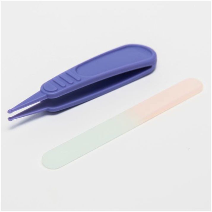 Картинка Детский маникюрный набор (ножницы, книпсер, пилка, пинцет), цвет розовый (№6996021) от магазина Мир детей Товары для Новорожденных