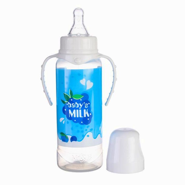 Картинка Бутылочка подарочная «Молочный коктейль», классическое горло, 250 мл, от 0 мес, с соской, с ручками (№7369072) от магазина Мир детей Товары для Новорожденных