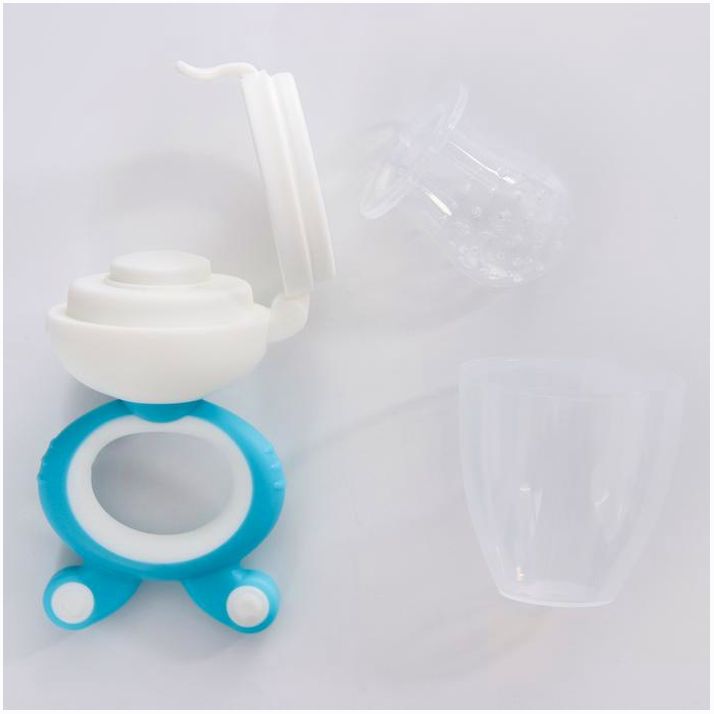 Картинка Ниблер с силиконовой сеточкой, вращ.поршень, цвет голубой (№4780629) от магазина Мир детей Товары для Новорожденных