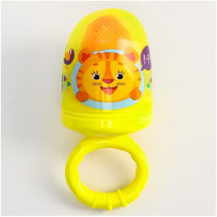 Ниблер с текстильной сеточкой «Чудо-ребёнок», цвет жёлтый, сетка - цвет МИКС артикул анонс 1135386