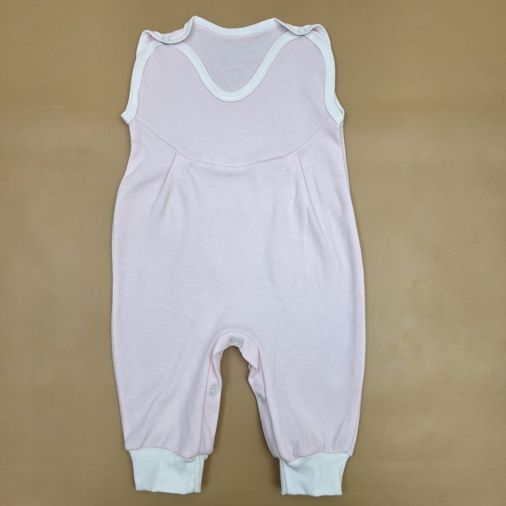 Ползунки на лямках №7 (интерлок, кнопки снизу и на плечах, без пяток) артикул анонс 16130-68МД