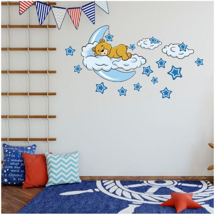 Наклейка пластик интерьерная цветная 