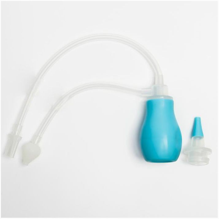 Картинка Детский назальный аспиратор с 2-мя сменными насадками, в контейнере, цвет голубой (№5276557) от магазина Мир детей Товары для Новорожденных