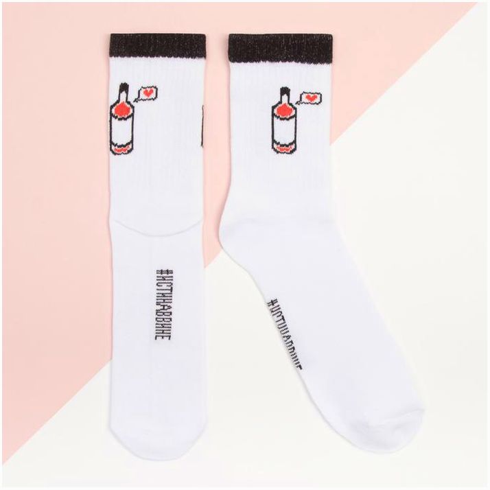 Картинка Носки женские KAFTAN "Вино" размер 36-39 (23-25 см), белый (№4258350) от магазина Мир детей Товары для Новорожденных