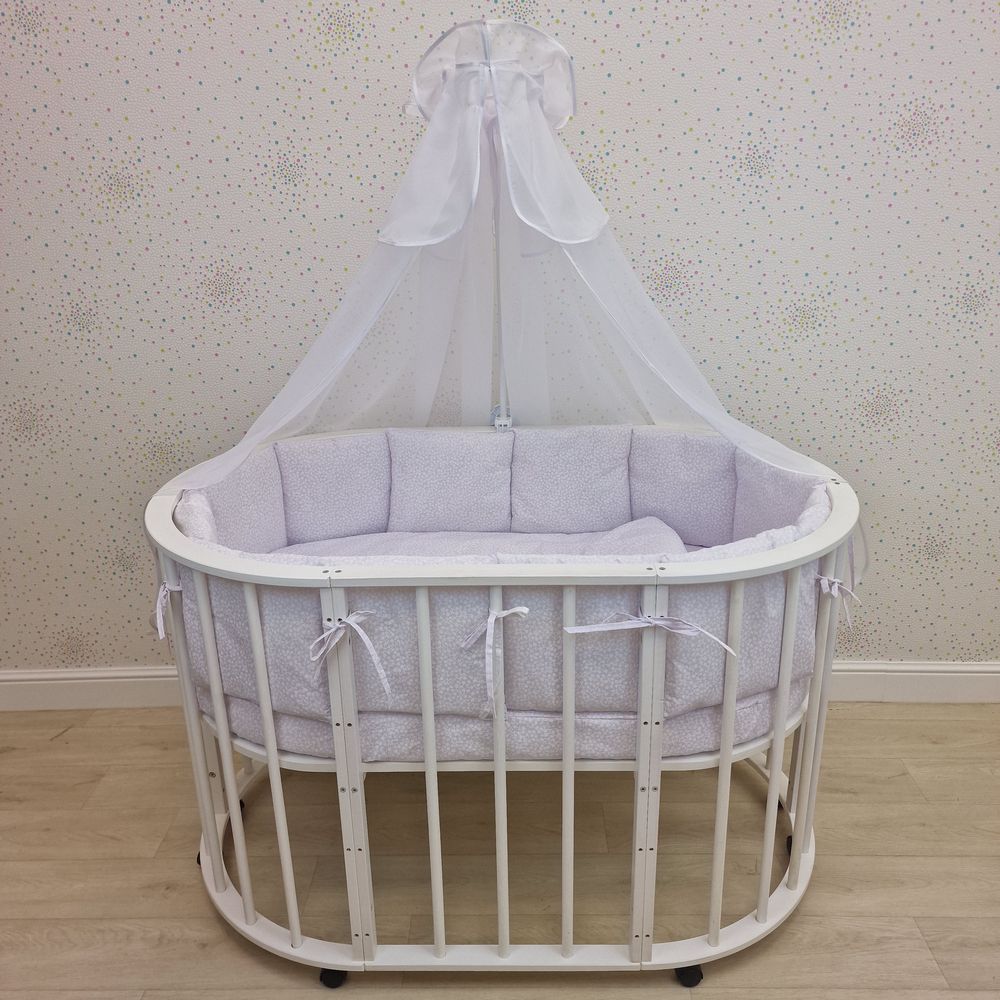 КПБ 20 пр (балдахин + борт + пододеяльник + 2 одеяла + наволочка + подушка + 2 простыни (бязь) 12кв артикул анонс 1149-О-1_08