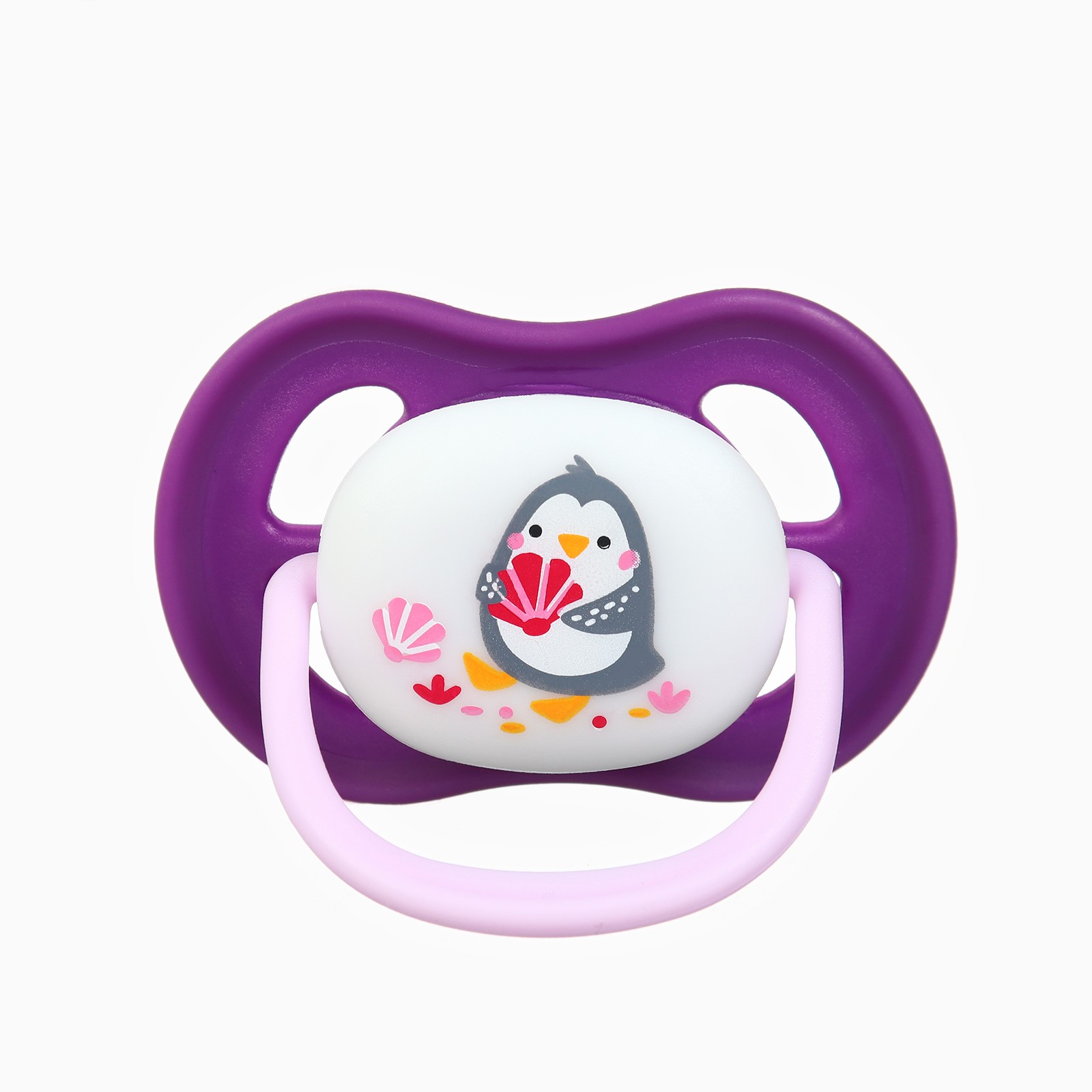 Картинка Соска - пустышка анатомическая "Для девочки" +6 мес., 2 шт., держатель 1 шт. + контейнер. (№10754906) от магазина Мир детей Товары для Новорожденных