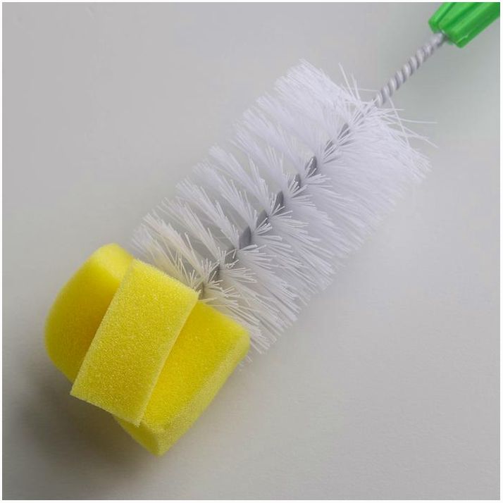 Картинка Ёршик для посуды с губкой, 21?5 см, цвет МИКС (№1267102) от магазина Мир детей Товары для Новорожденных