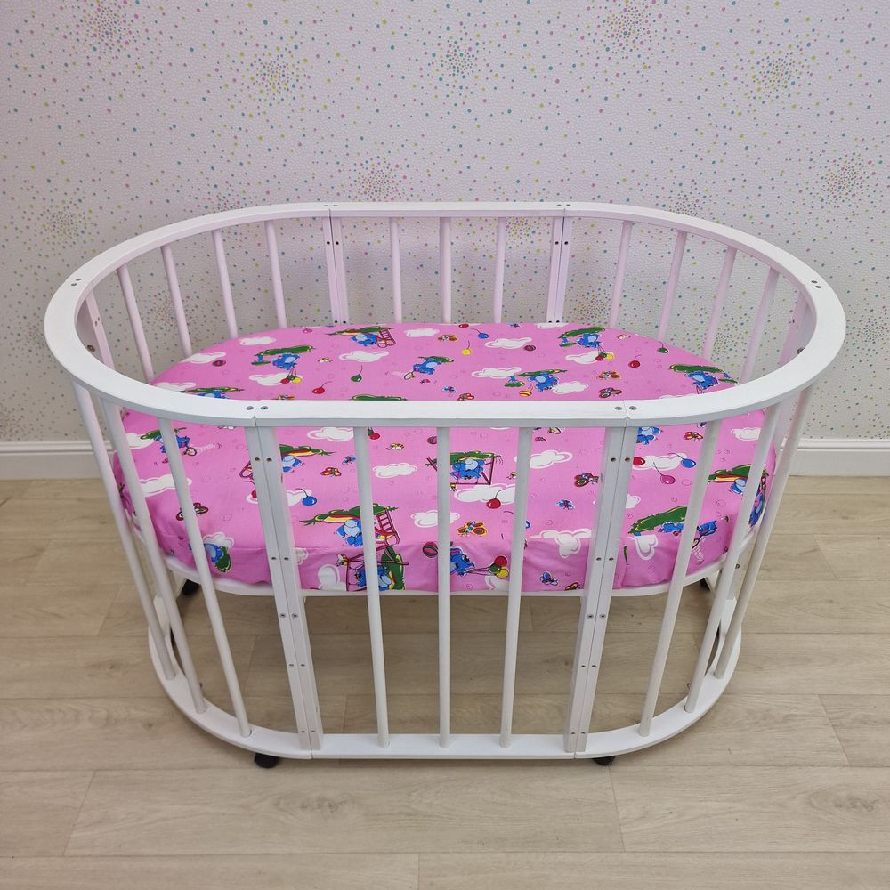 Простыня на резинке на овальную кровать (бязь) артикул анонс 257_15