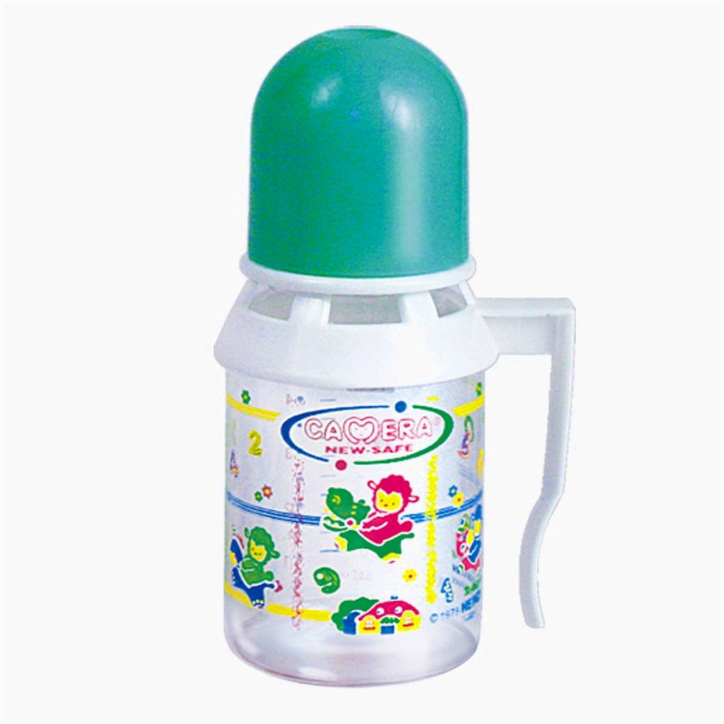 № 51495К Бутылочка классическая с ручкой (пластик, силиконовая соска) Размер 140 мл