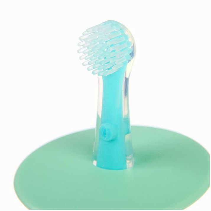 Картинка Зубная щётка детская, на присоске, с ограничителем, цвет МИКС (№3489235) от магазина Мир детей Товары для Новорожденных