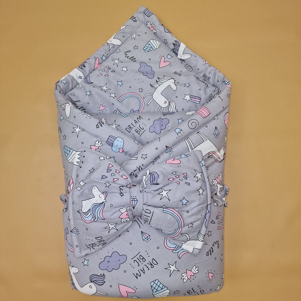 Комплект на выписку 2 пр: одеяло+бант-подушка (бязь) артикул анонс 1872б-0-2_м_08