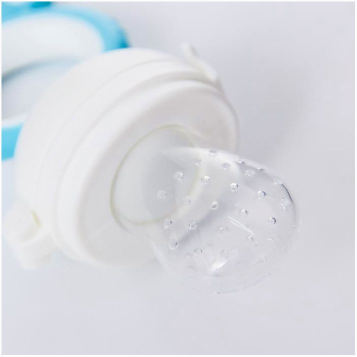 Картинка Ниблер с силиконовой сеточкой, вращ.поршень, цвет голубой (№4780629) от магазина Мир детей Товары для Новорожденных