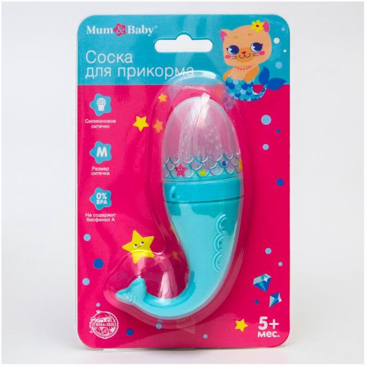 Картинка Ниблер для прикорма с силиконовой сеточкой «ТРЕНД. Которусалка» (№5365513) от магазина Мир детей Товары для Новорожденных