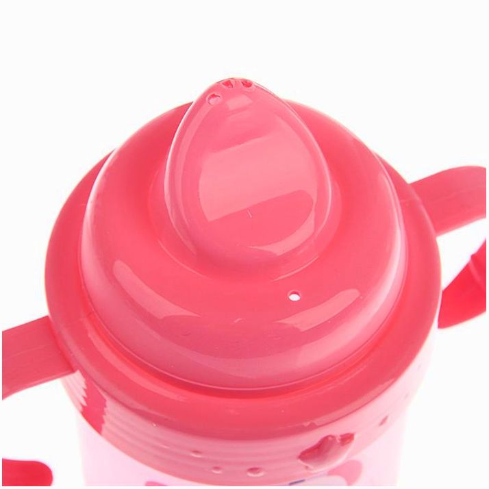 Картинка Поильник детский с твёрдым носиком «Маленькая леди», с ручками, 150 мл, цвет розовый (№3725825) от магазина Мир детей Товары для Новорожденных