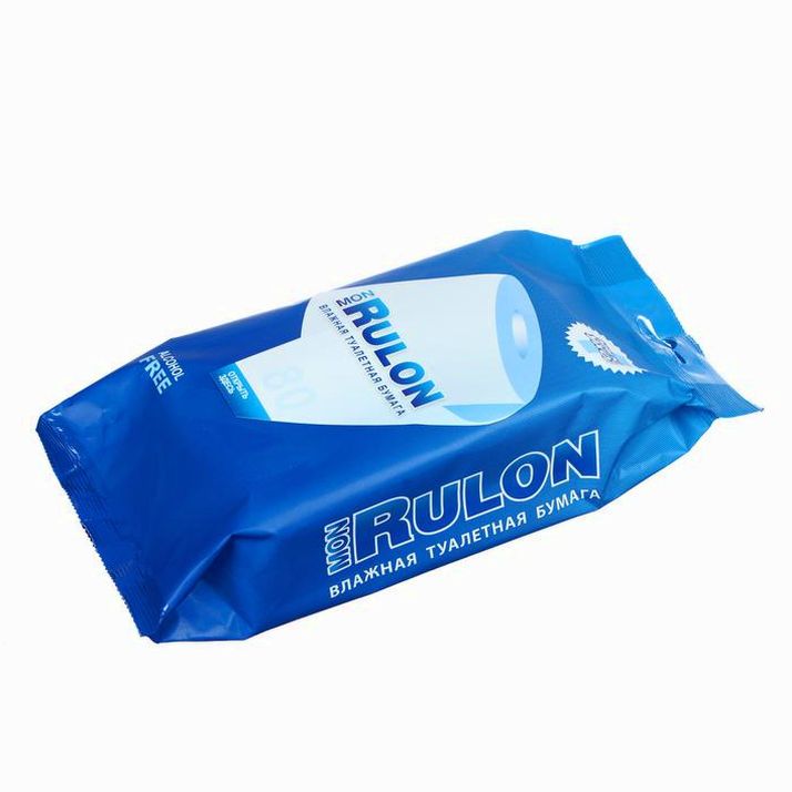 Картинка Туалетная бумага Mon Rulon, влажная, 80 шт. (№744291) от магазина Мир детей Товары для Новорожденных