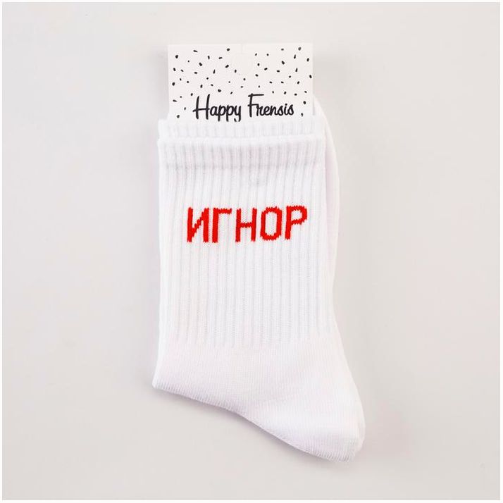 Картинка Носки женские Fm-748-L-2+25 "Игнор" цвет белый , р-р 23-25 (№6301038) от магазина Мир детей Товары для Новорожденных