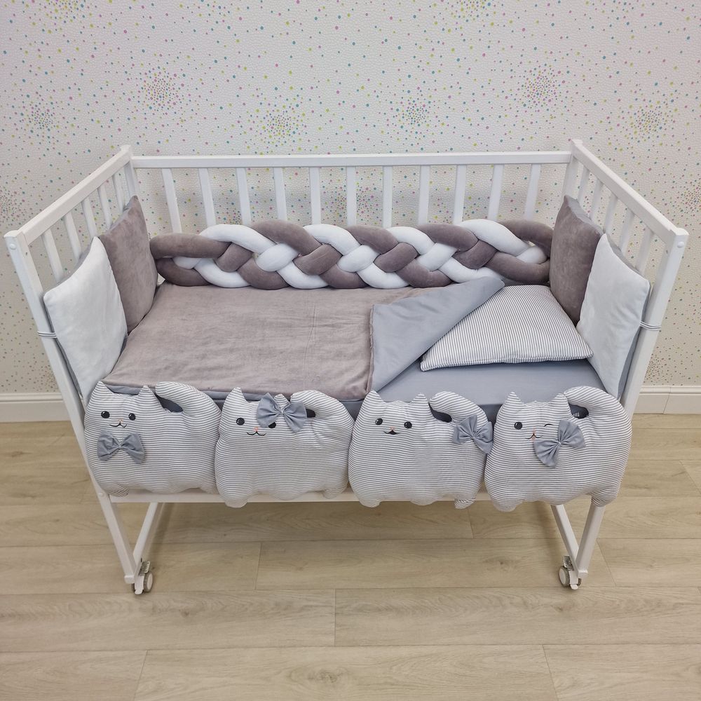 КПБ 16 пр (борт + пододеяльник + одеяло + наволочка + подушка + простынь (плюш/бязь) артикул анонс 1181-0-1бб_03