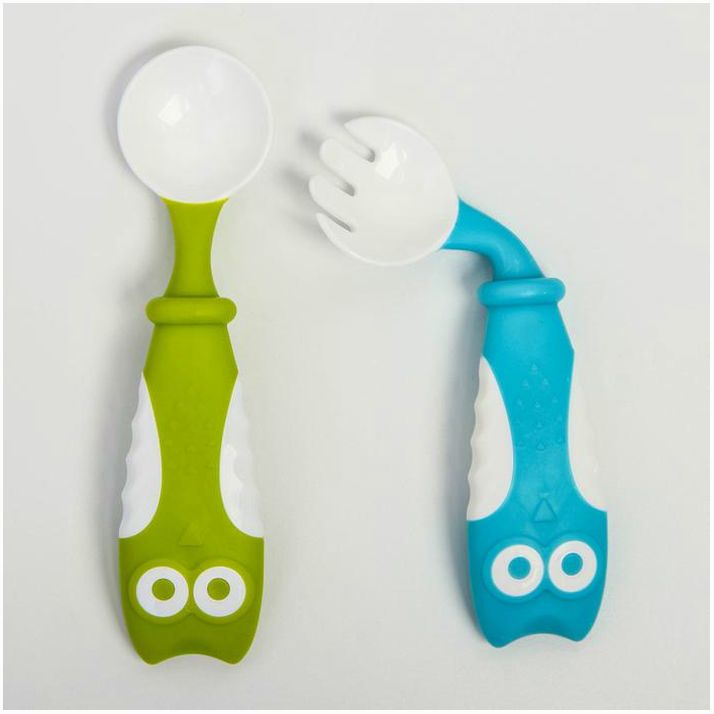 Картинка Набор гибких приборов для кормления в контейнере, 2 шт., цвет МИКС (№4350301) от магазина Мир детей Товары для Новорожденных