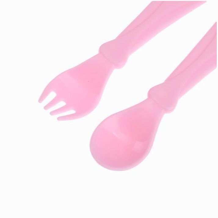 Картинка Столовые приборы «Кошечка Софи», 2 пр: ложка и вилка, от 5 мес., цвет розовый (№2618968) от магазина Мир детей Товары для Новорожденных