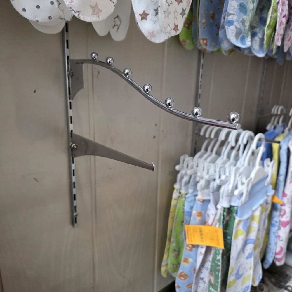 № а-7-34 Крючок (кронштейн) система вертикал (длина 34 см/7 шаров)