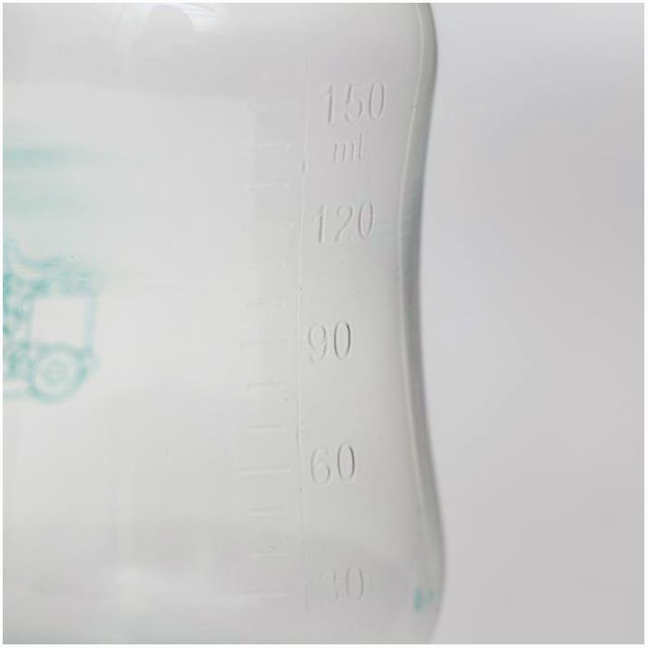 Картинка Бутылочка для кормления, классическое горло, с ручками, 150 мл., от 0 мес., цвета МИКС (№2932026) от магазина Мир детей Товары для Новорожденных