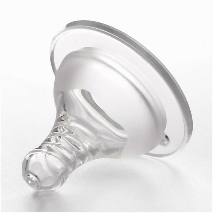 № 1586163 Соска силиконовая на бутылочку, широкое горло, антиколиковая., от 3 мес., средний поток