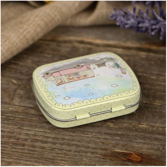 Картинка Шкатулка металл "Детские забавы" МИКС 1,5х6х5 см (№2266296) от магазина Мир детей Товары для Новорожденных