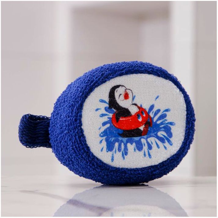 № 6832405 Мочалка для тела «Пингвин», 11?14 см, цвет микс