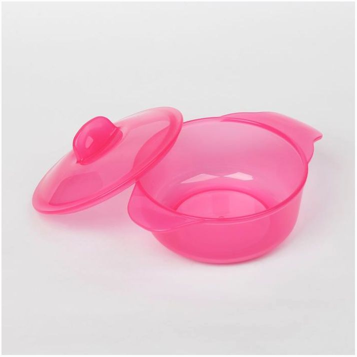 № 1603735 Миска с крышкой, 300 мл, глубокая, от 5 мес., цвета МИКС