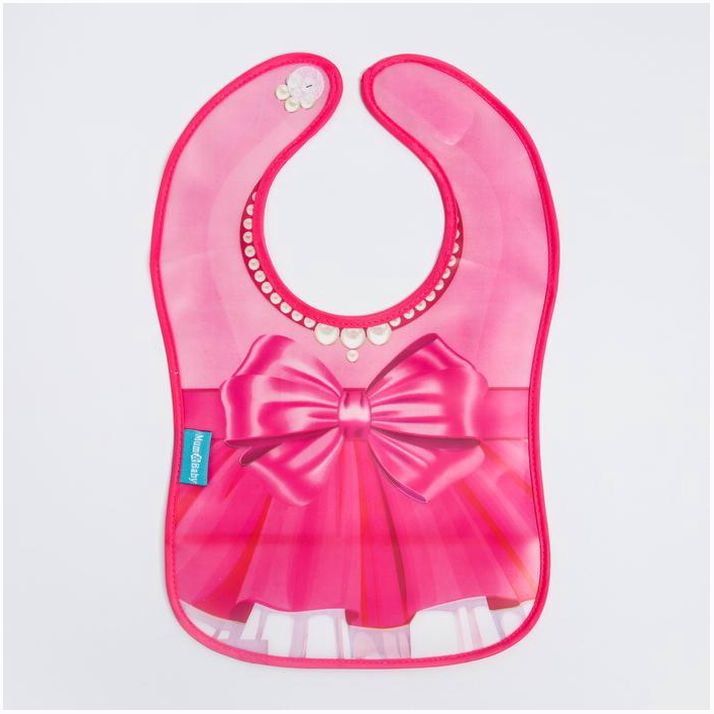 Нагрудник для кормления «Любимая дочка» непромокаемый на липучке, с карманом артикул анонс 2237094