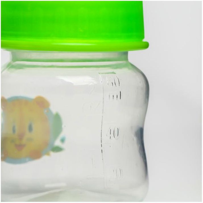 Картинка Бутылочка для кормления «Тигренок», классическое горло, 60 мл., от 0 мес., цвет МИКС (№5161809) от магазина Мир детей Товары для Новорожденных