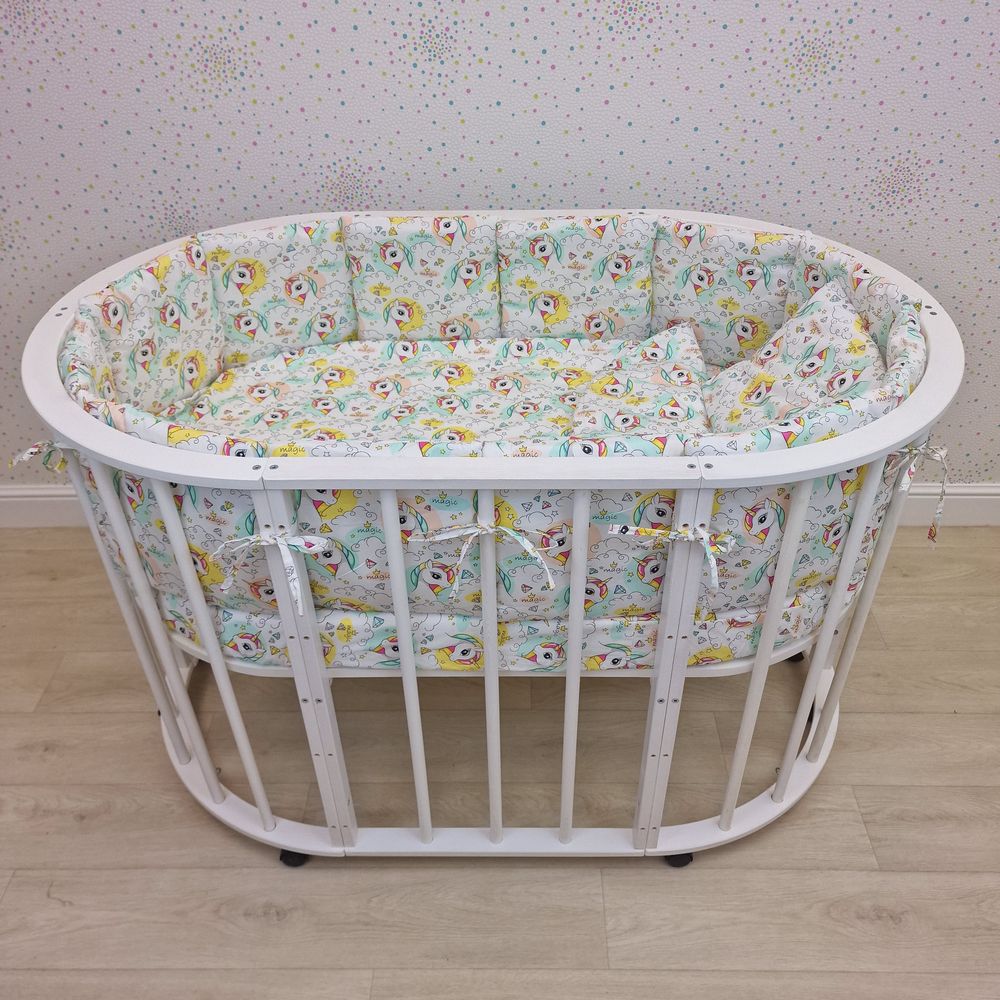 № 1149-О-1бб КПБ 19 пр (борт + пододеяльник + 2 одеяла + наволочка + подушка + 2 простыни (бязь) 12кв