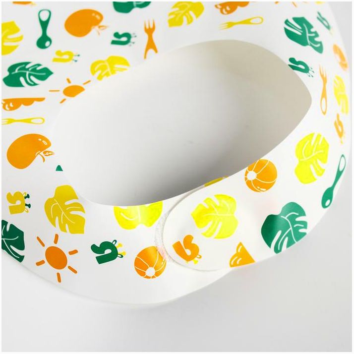 № 4604268 Нагрудник для кормления «Апельсин» непромокаемый на липучке