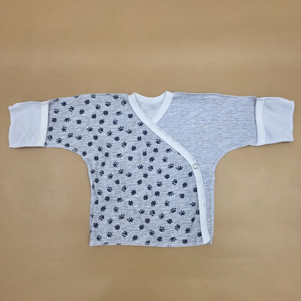 Распашонка №9 (интерлок, на запах, кнопки, швы наружу) артикул анонс 15209-62МД